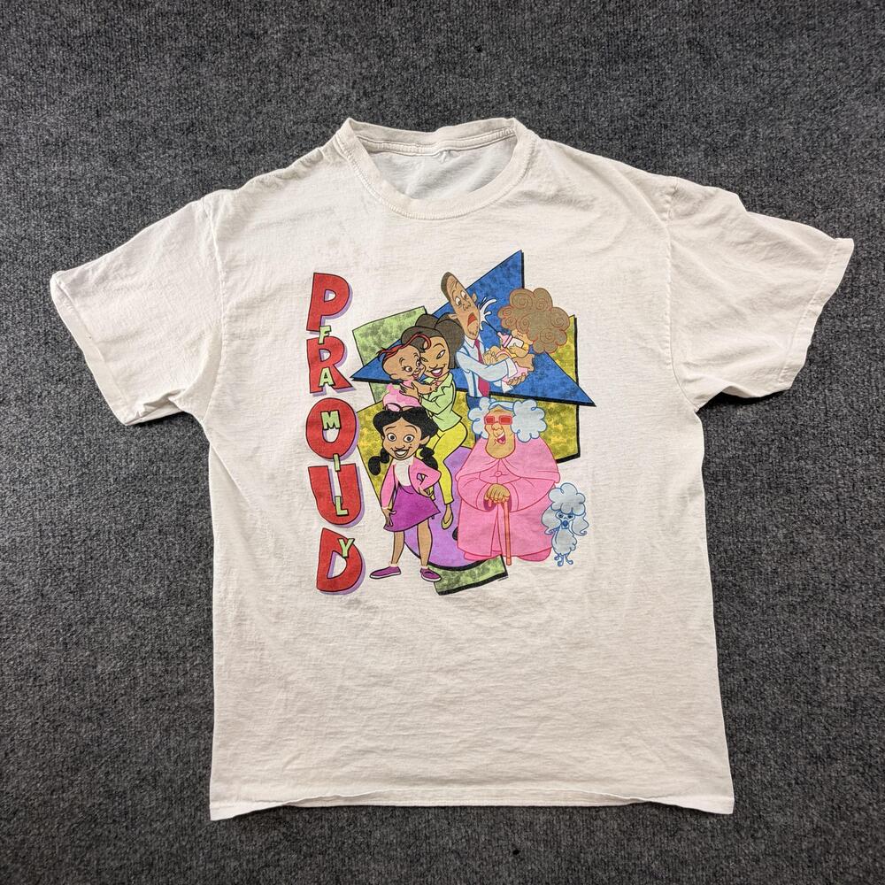 Vintage Proud Family Disney Shirt Mens Medium White Penny Proud Cartoon Tee